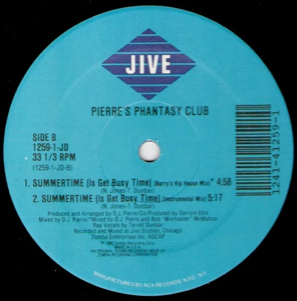 Album cover for Summertime (Is Get Busy Time) by Pierre's Pfantasy Club