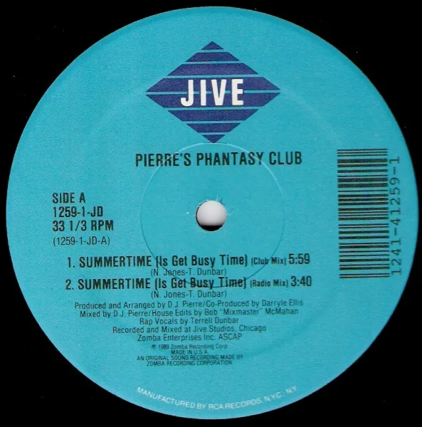 Album cover for Summertime (Is Get Busy Time) by Pierre's Pfantasy Club