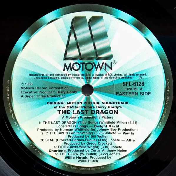 Album cover for Berry Gordy's The Last Dragon (Original Motion Picture Soundtrack) by Various