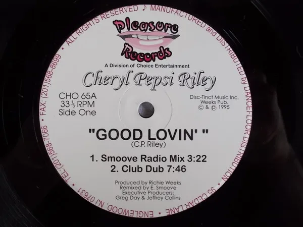 Album cover for Good Lovin' by Cheryl Pepsii Riley