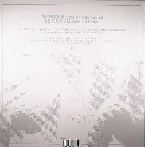 Nid & Sancy - No Fuck All (White Versions), Electronic, Electro, 2005 - Surprise Records, Belgium, Vinyl 1x 12"