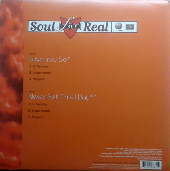 Album cover for Love You So by Soul For Real