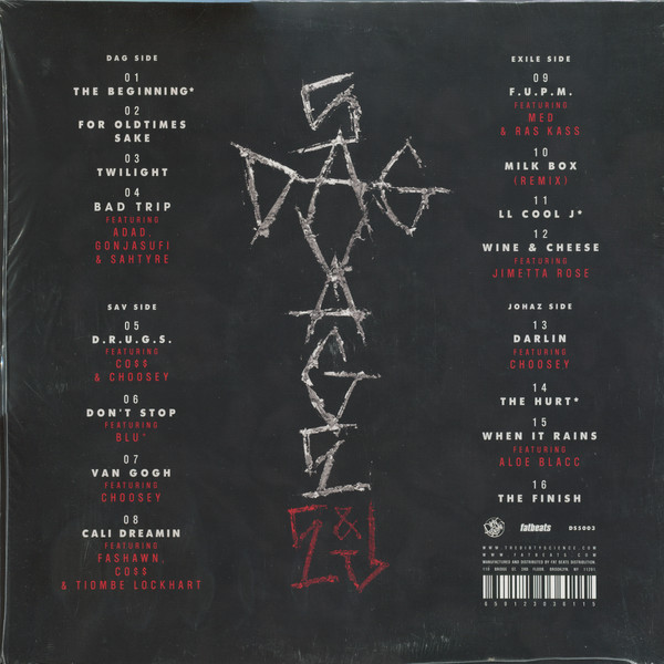 Dag Savage - E&J, Hip Hop, 2014 - Dirty Science, US, Vinyl 2x LP, Album Clear