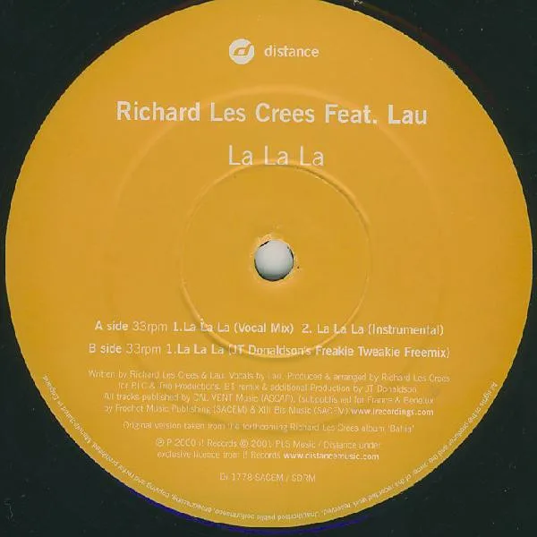 Album cover for La La La by Richard Les Crees Feat. Lau