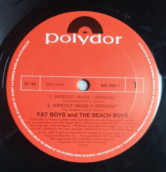 Album cover for Wipeout by Fat Boys And Beach Boys, The