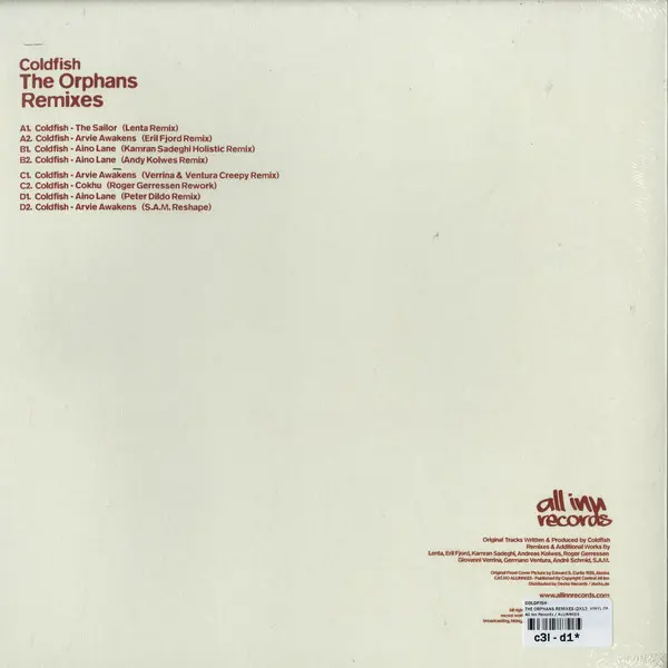 Coldfish - The Orphans Remixes, Electronic, Ambient, Dub Techno, Experimental, Tech House, Techno, 2014 - All Inn Records, Hu