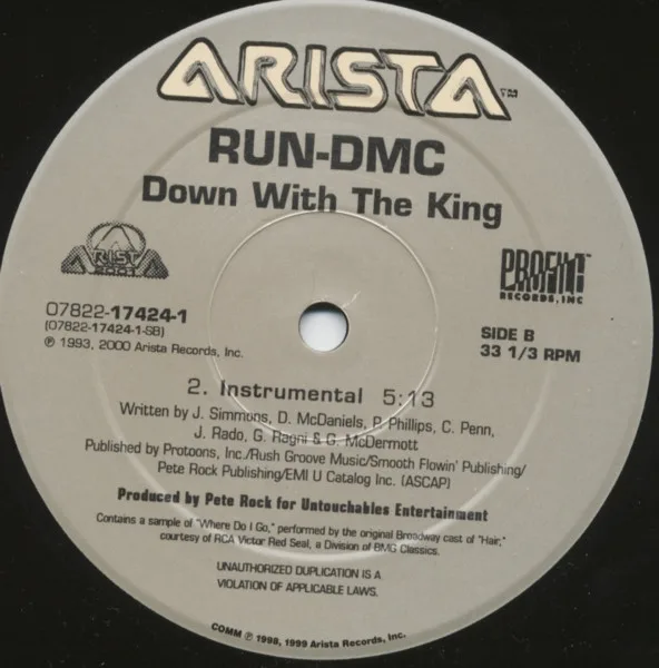Album cover for Down With The King by Run-DMC