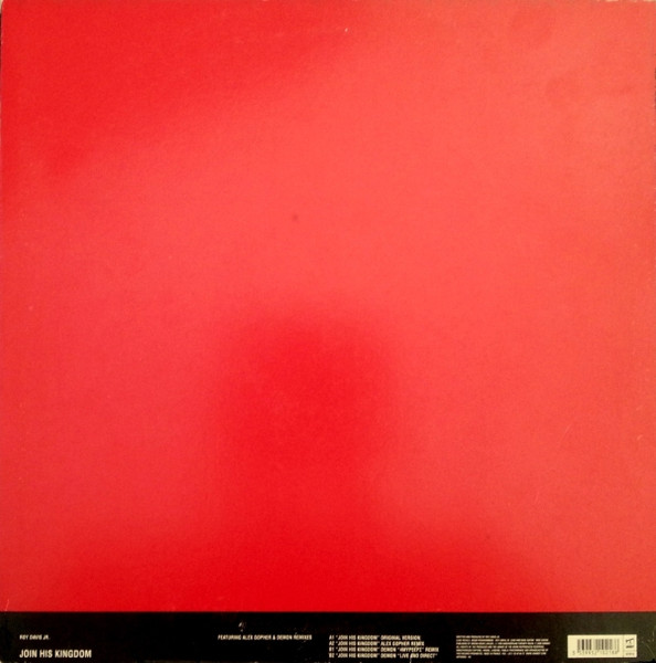 Roy Davis Jr. - Join His Kingdom, Electronic, House, 2000 - 20000st, France, Vinyl 1x 12", 33 ⅓ RPM