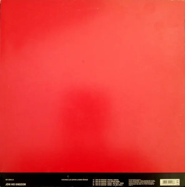 Roy Davis Jr. - Join His Kingdom, Electronic, House, 2000 - 20000st, France, Vinyl 1x 12", 33 ⅓ RPM
