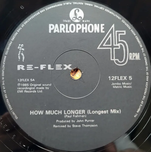 Album cover for How Much Longer by Re-Flex (2)