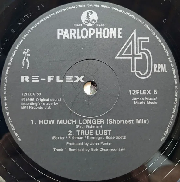 Album cover for How Much Longer by Re-Flex (2)