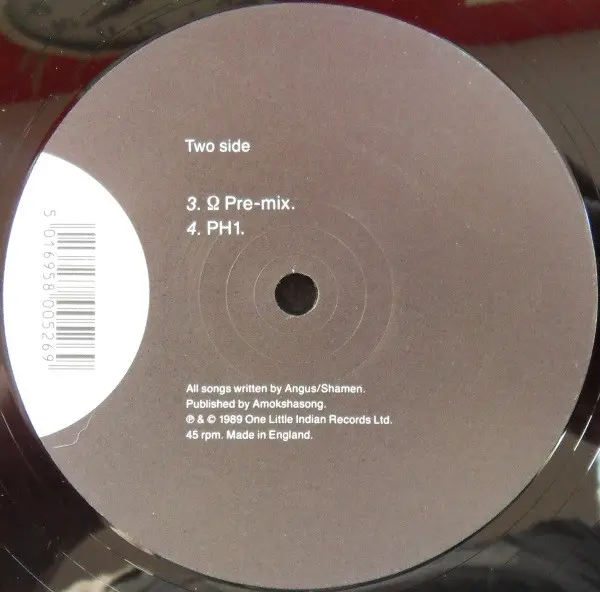 Shamen, The - Omega Amigo, Electronic, House, Synth-pop, 1989 - One Little Indian, UK, Vinyl 1x 12", Single, 45 RPM