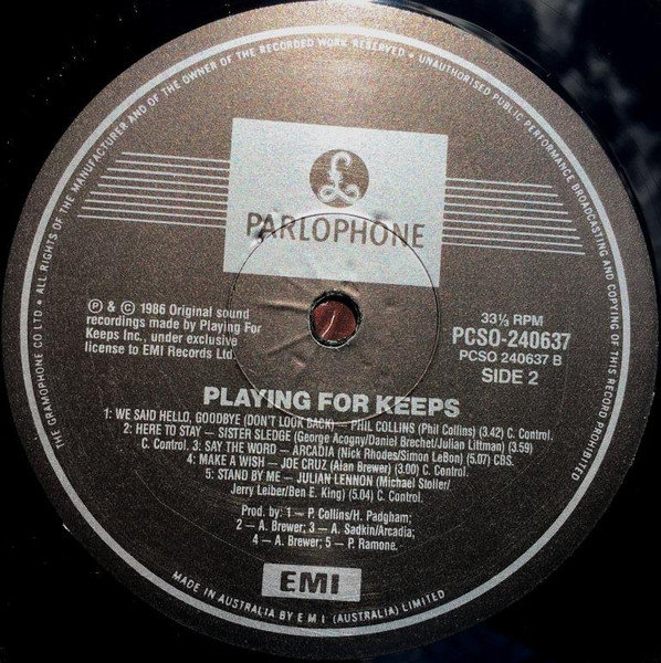 Various - Playing For Keeps (Original Motion Picture Soundtrack), Electronic, Pop, Rock, Stage & Screen, Pop Rock, Soundtrack