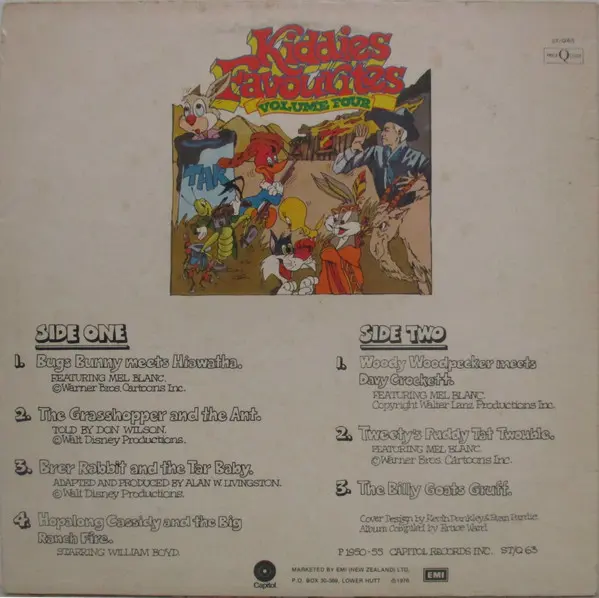 Album cover for Kiddies Favourites Volume Four by Various