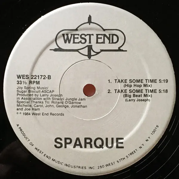 Album cover for Take Some Time by Sparque