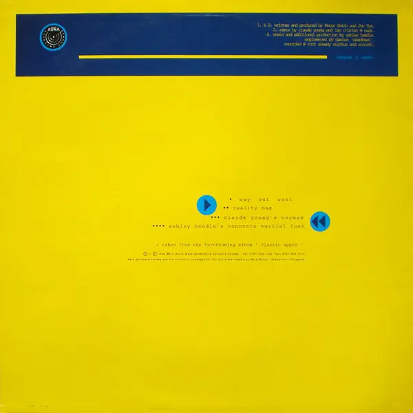 MLO - 2 Voyages, Electronic, House, IDM, Techno, 1996 - Aura Surround Sounds, UK, Vinyl 1x 12", 33 ⅓ RPM