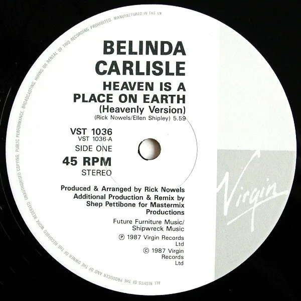 Album cover for Heaven Is A Place On Earth by Belinda Carlisle