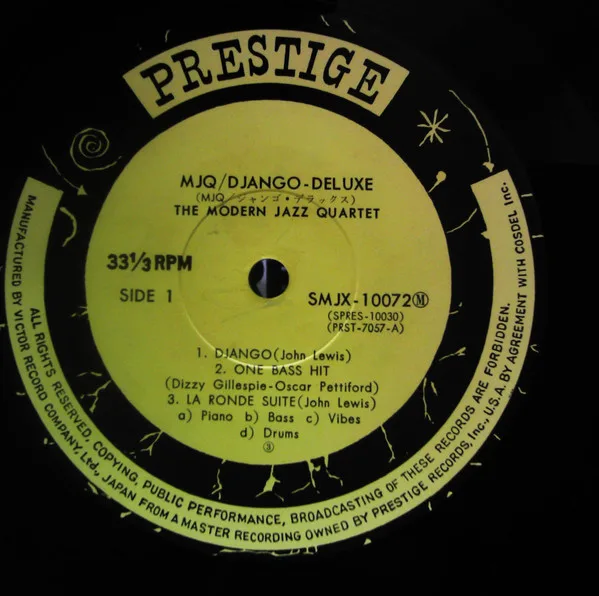 Album cover for Django by Modern Jazz Quartet, The