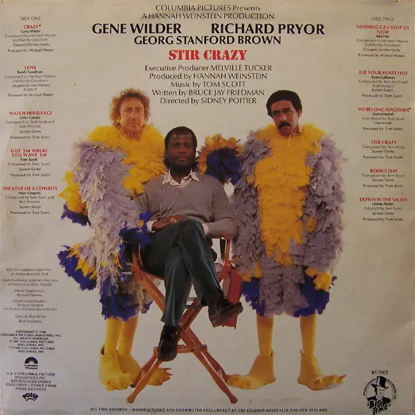 Various - The Original Soundtrack From The Motion Picture "Stir Crazy", Folk, World, & Country, Funk / Soul, Pop, Rock, Stage