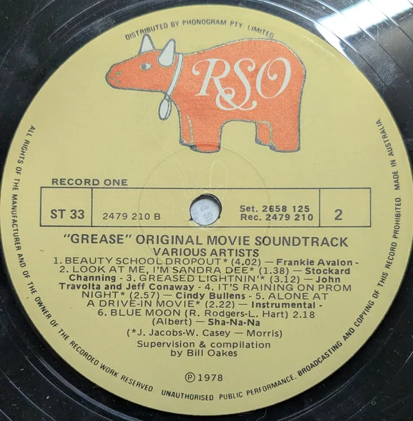 Album cover for Grease (The Original Soundtrack From The Motion Picture) by Various