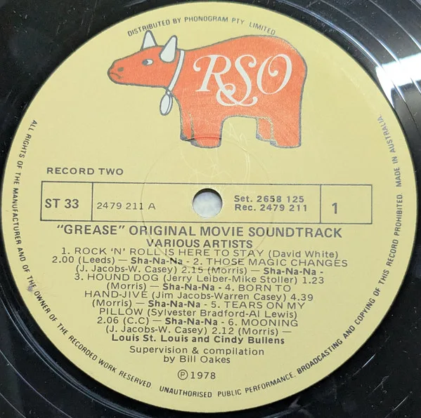 Album cover for Grease (The Original Soundtrack From The Motion Picture) by Various