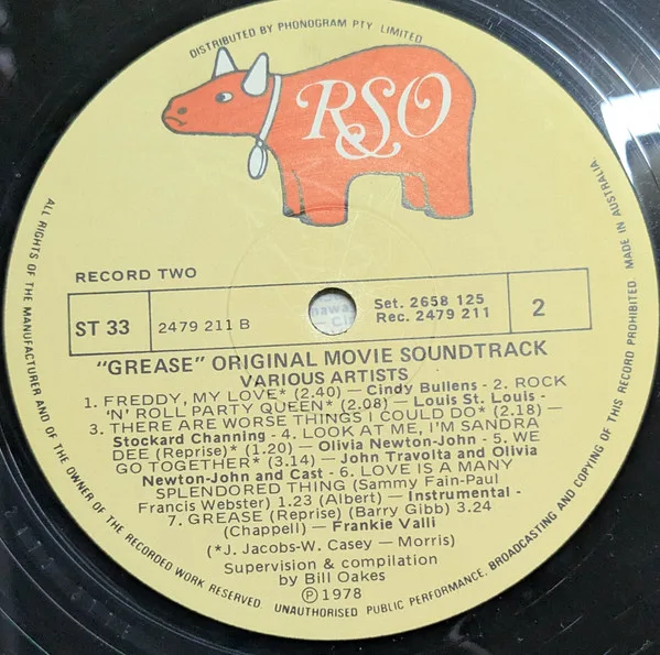 Album cover for Grease (The Original Soundtrack From The Motion Picture) by Various