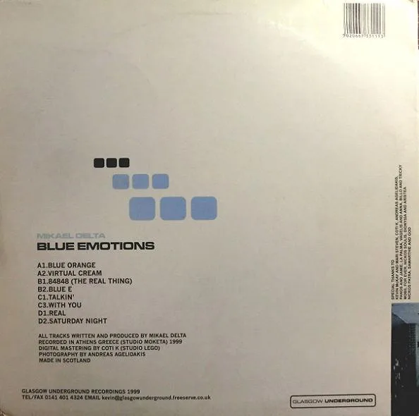 Album cover for Blue Emotions by Mikael Delta