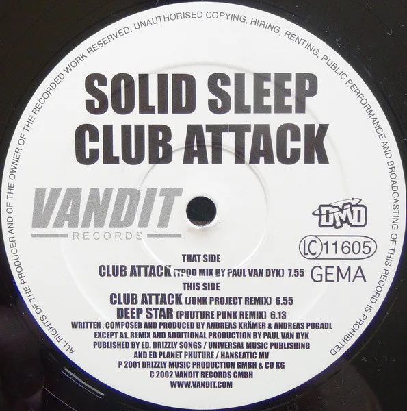 Album cover for Club Attack by Solid Sleep