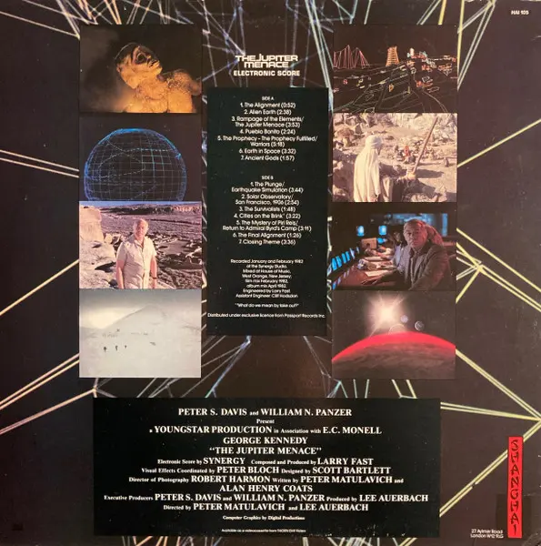 Synergy (3), Larry Fast - The Jupiter Menace (Original Motion Picture Soundtrack), Electronic, Ambient, Experimental, 1983 - 