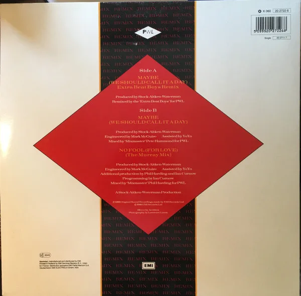 Album cover for Maybe (We Should Call It A Day) (Extra Beat Boys Remix) by Hazell Dean