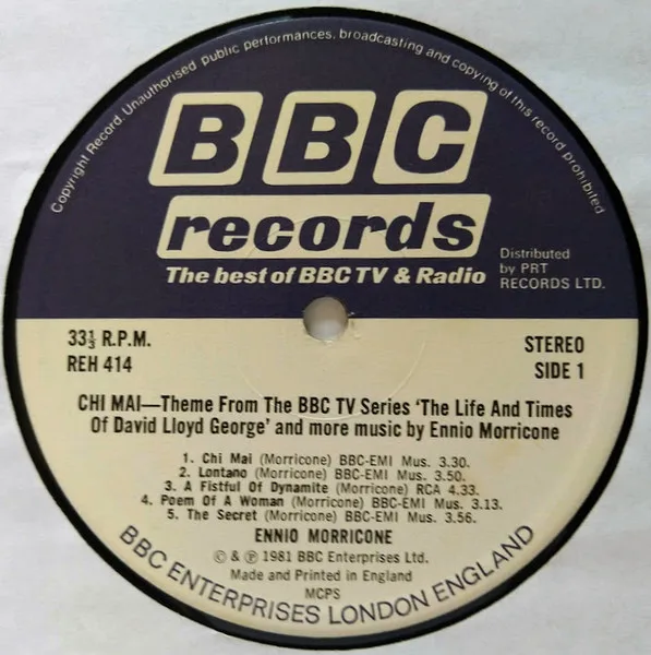 Album cover for Chi Mai by Ennio Morricone