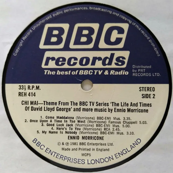 Album cover for Chi Mai by Ennio Morricone