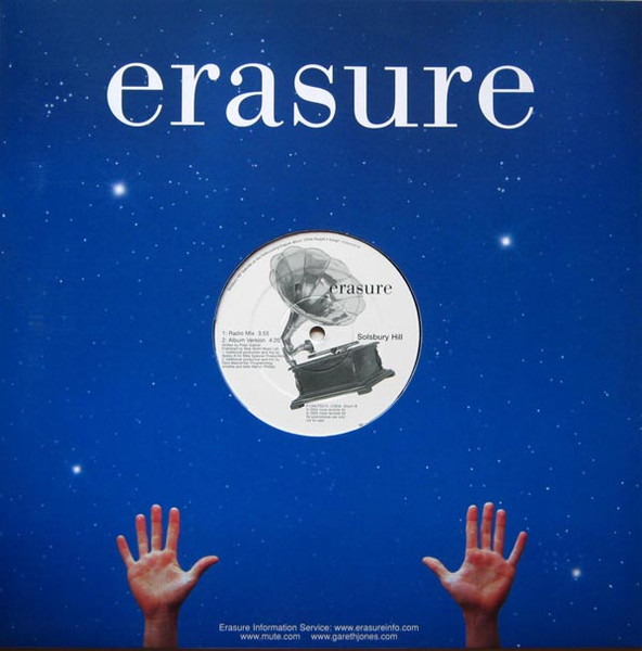 Erasure - Solsbury Hill, Electronic, Hard House, House, Synth-pop, 2002 - Mute, UK, Vinyl 1x 12", 45 RPM, Single, Promo