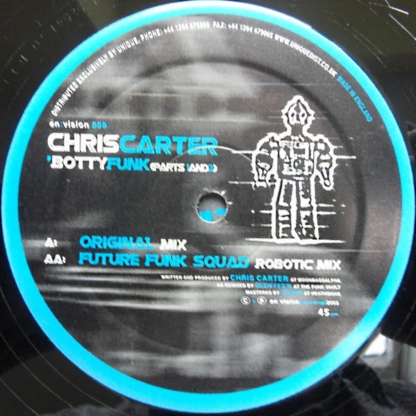 Album cover for Botty Funk (Parts 1 And 2) by Chris Carter