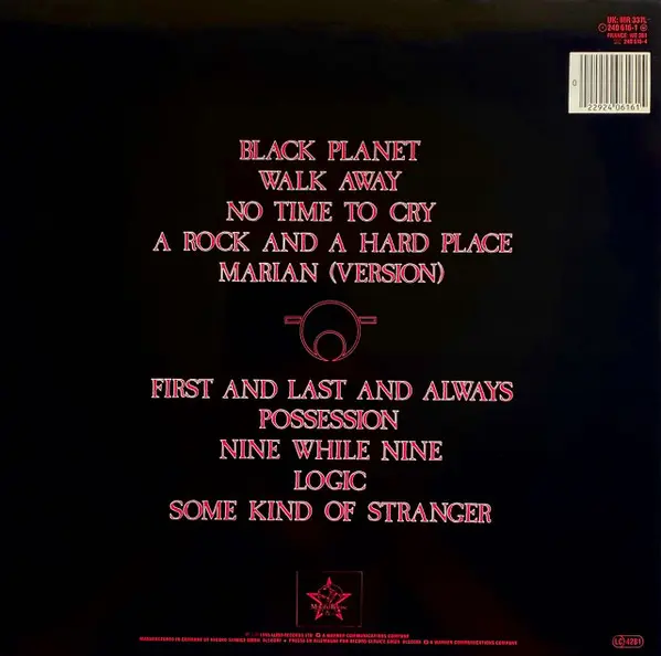 Sisters Of Mercy, The - First And Last And Always, Electronic, Rock, Goth Rock, 1985 - Merciful Release, Europe, Vinyl 1x LP,