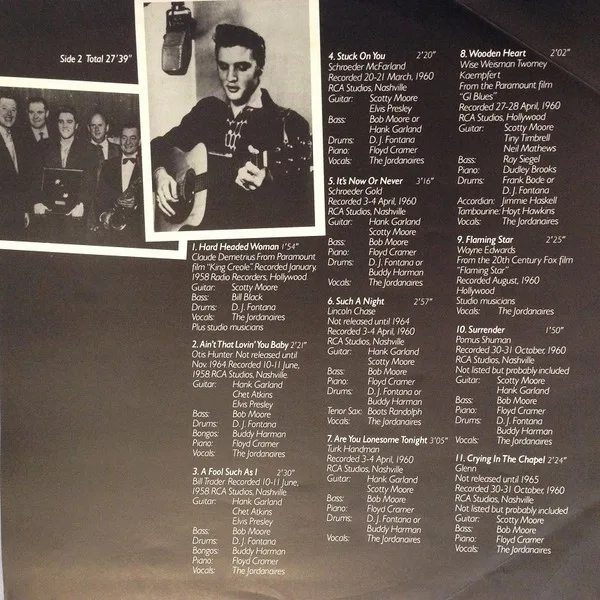 Album cover for All The Best by Elvis Presley