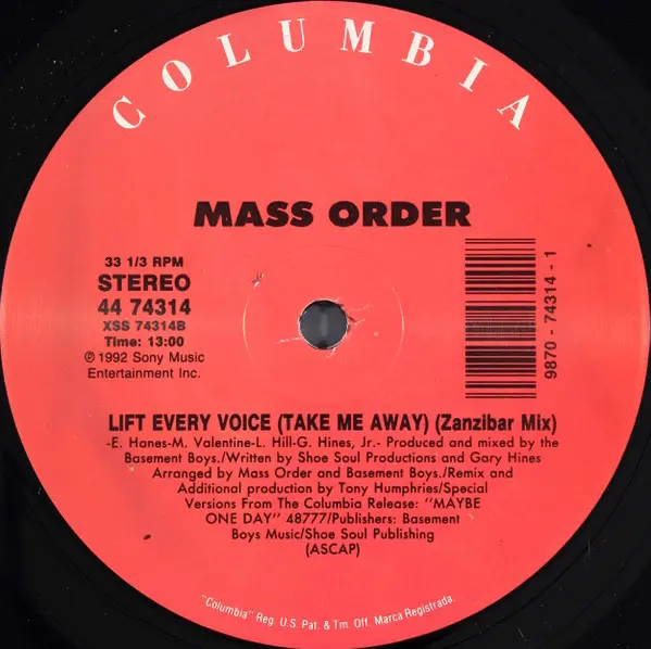 Album cover for Lift Every Voice (Take Me Away) by Mass Order