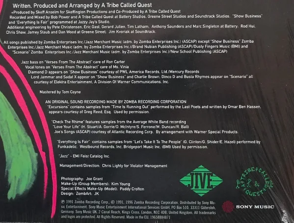 Album cover for The Low End Theory by A Tribe Called Quest