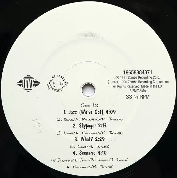 Album cover for The Low End Theory by A Tribe Called Quest