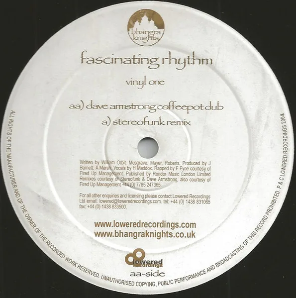 Album cover for Fascinating Rhythm by Bhangra Knights