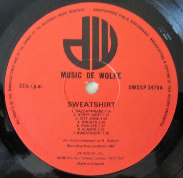 Album cover for Sweatshirt by Unit 9