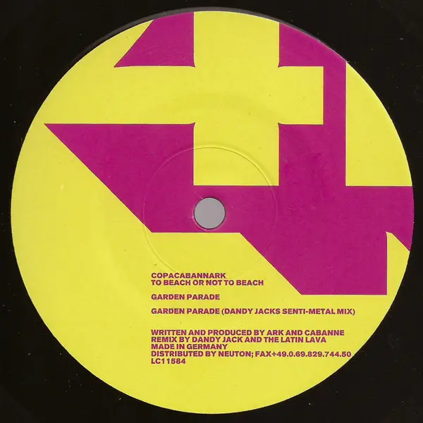 Copacabannark - To Beach Or Not To Beach, Electronic, Minimal, Techno, 2004 - Perlon, Germany, Vinyl 1x 12", 33 ⅓ RPM