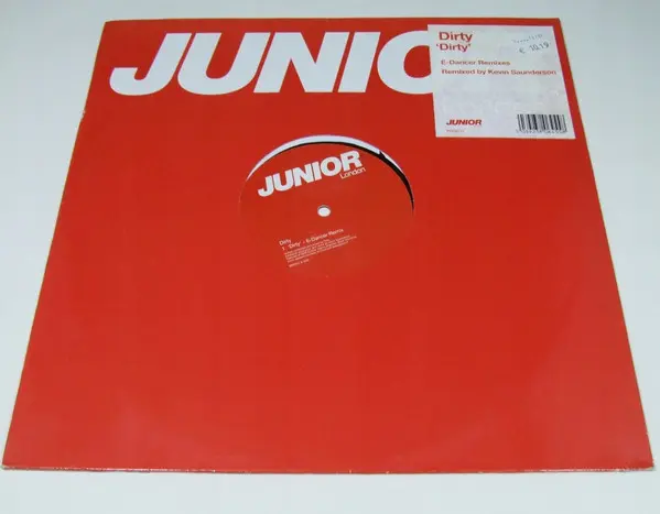Dirty - Dirty (E-Dancer Remixes), Electronic, Tech House, Techno, 2002 - Junior London, UK, Vinyl 1x 12", 33 ⅓ RPM