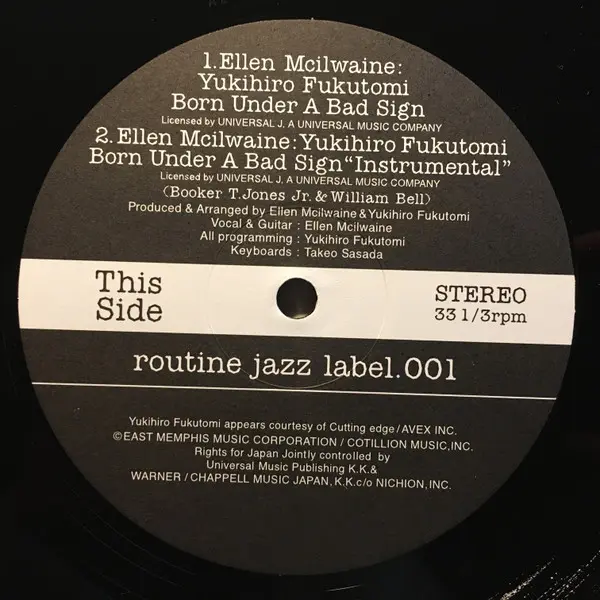 Ellen McIlwaine - Born Under A Bad Sign / Ain't No Two Ways To It (It's Love), Electronic, Future Jazz, 2002 - Routine Jazz L