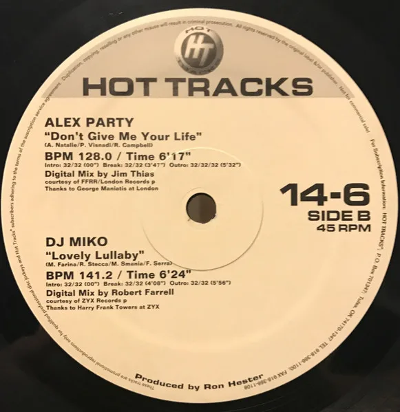 Album cover for Hot Tracks 14-6 by Various