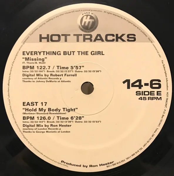 Album cover for Hot Tracks 14-6 by Various