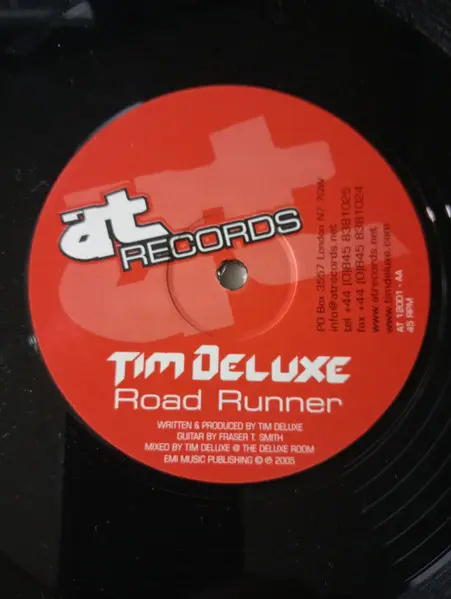 Tim Deluxe - Reflections / Road Runner, Electronic, Electro House, Progressive House, 2005 - AT Records, UK, Vinyl 1x 12", 45