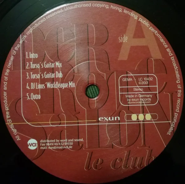 Album cover for Der Rote Salon by Michael Procter