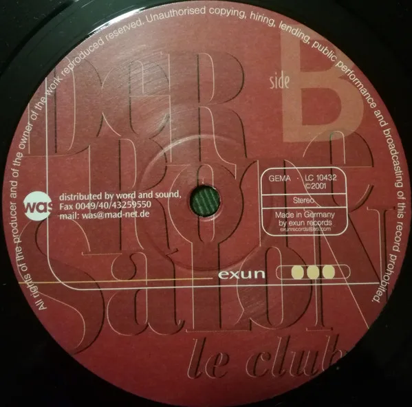 Album cover for Der Rote Salon by Michael Procter