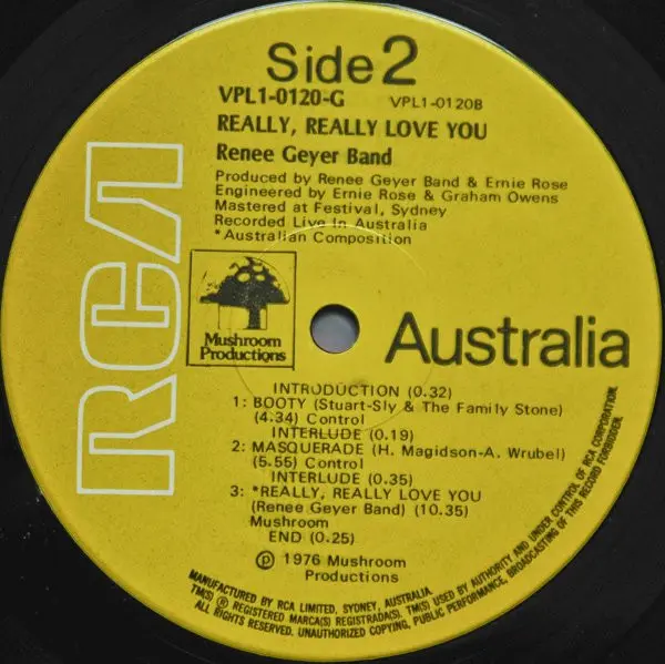 Renee Geyer Band - Really Really Love You, Blues, Funk / Soul, Rock, 1976 - RCA Australia, RCA Victor, Australia, Vinyl 1x LP